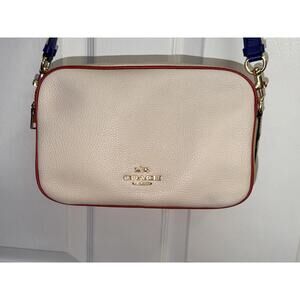 Coach Jes Crossbody In Colorblock Pebble Leather C7682